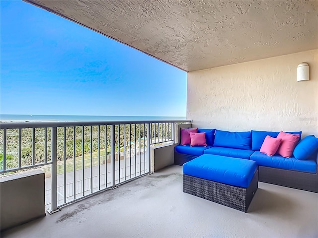 balcony featuring outdoor lounge area