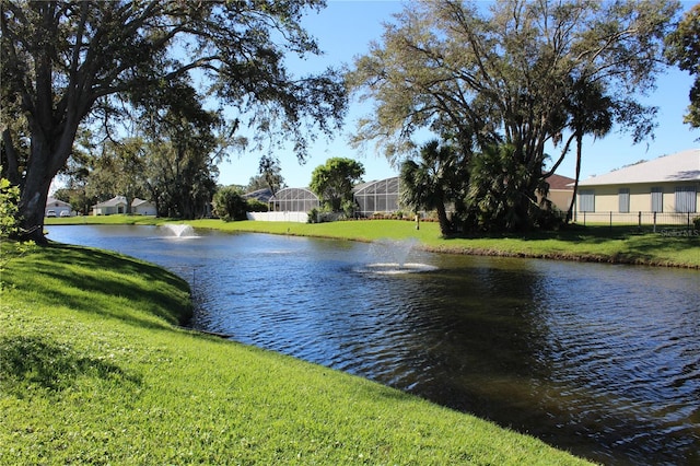 view of water feature