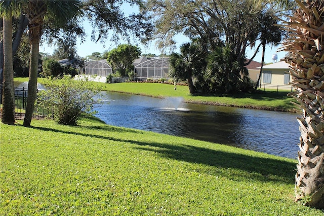 view of water feature