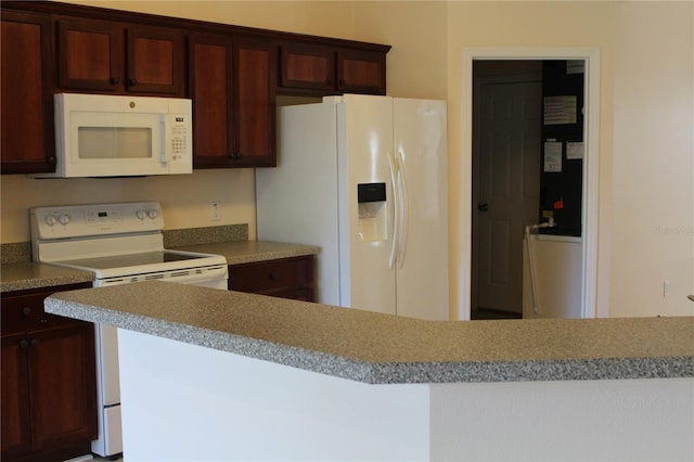 kitchen featuring white appliances