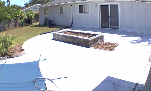 view of patio / terrace with central AC