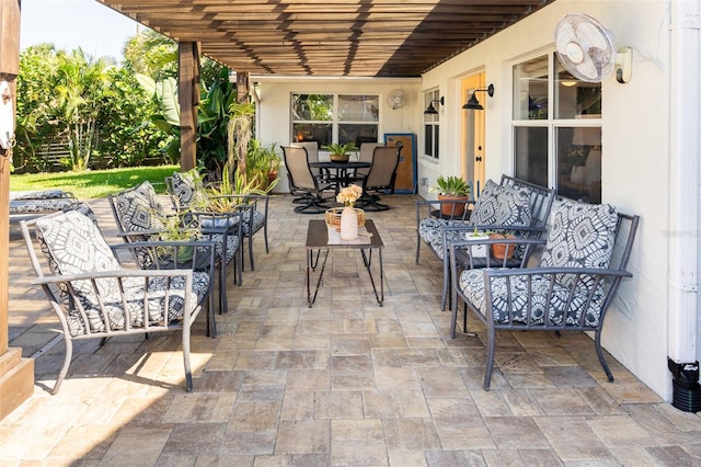 4606 Doris Dr, New Smyrna Beach, FL 32169 - view of patio / terrace featuring outdoor dining space