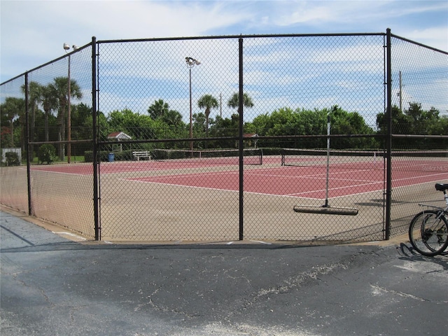 view of sport court