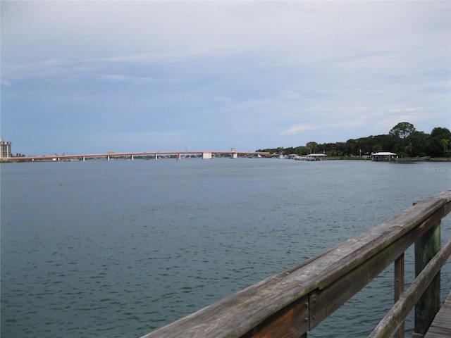 view of water feature