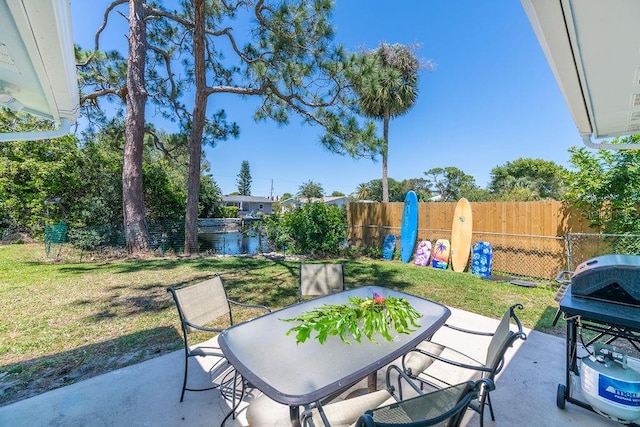 view of patio / terrace with area for grilling