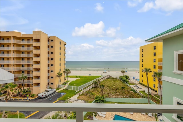 water view featuring a view of the beach