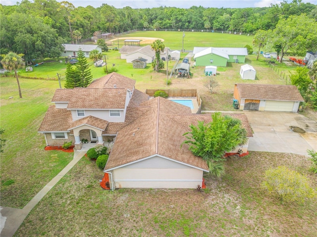 birds eye view of property