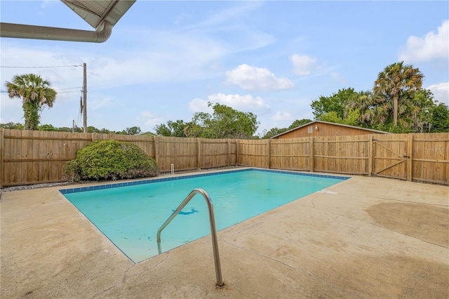 view of pool with a patio