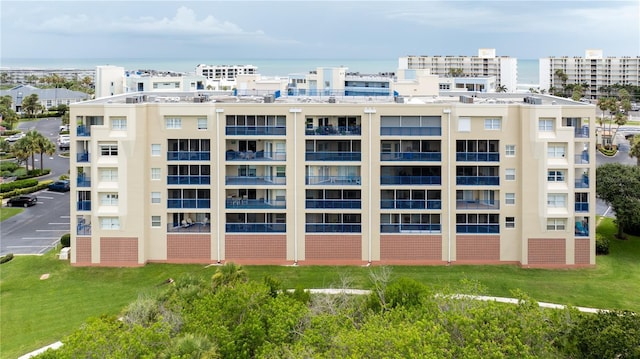 view of property with a water view