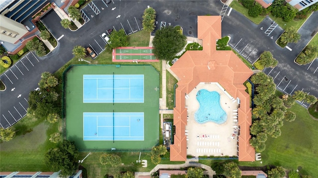 birds eye view of property