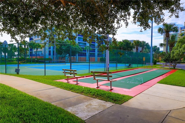 view of tennis court