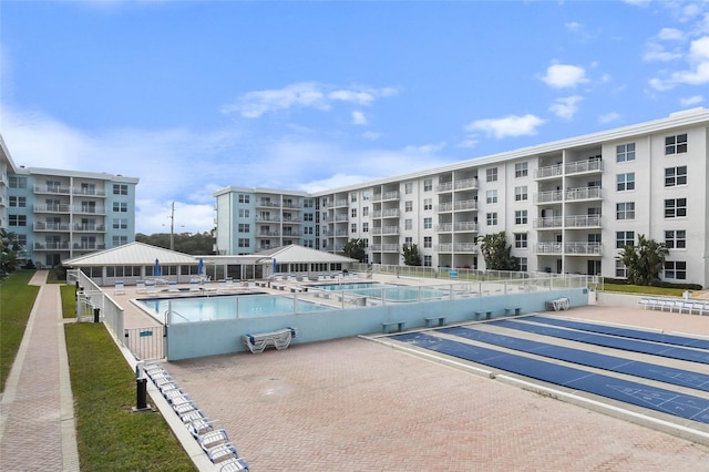 view of pool with a patio area