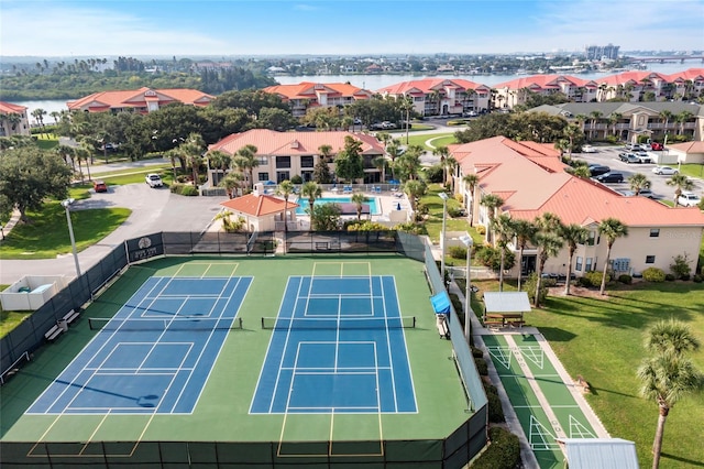 birds eye view of property