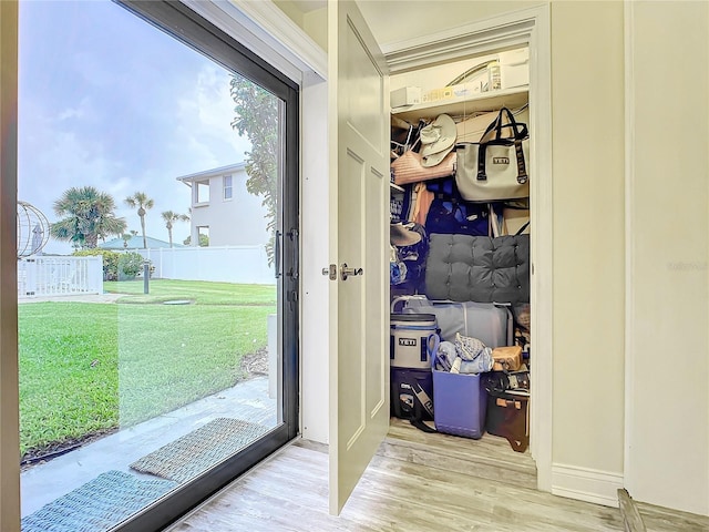 view of closet