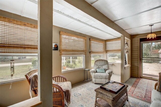 view of sunroom / solarium