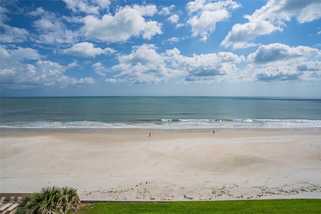 water view with a view of the beach