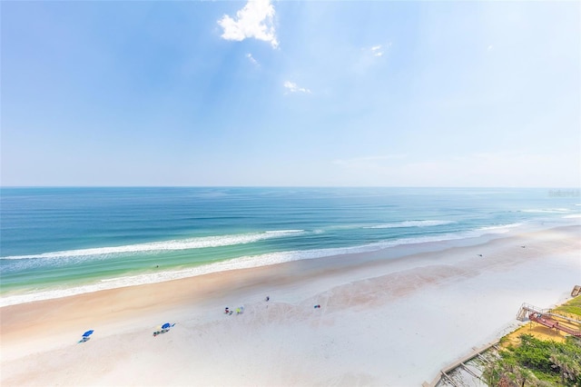 property view of water with a view of the beach