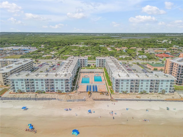 drone / aerial view featuring a view of city