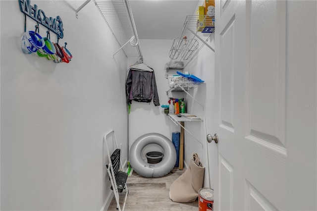 washroom featuring wood finished floors