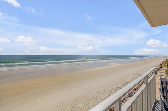 water view featuring a beach view