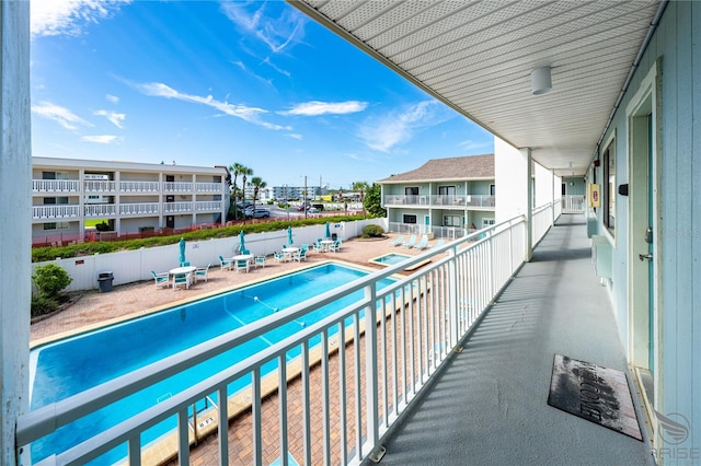 balcony featuring a patio