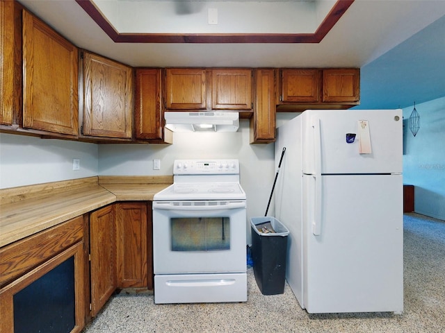 kitchen featuring white appliances