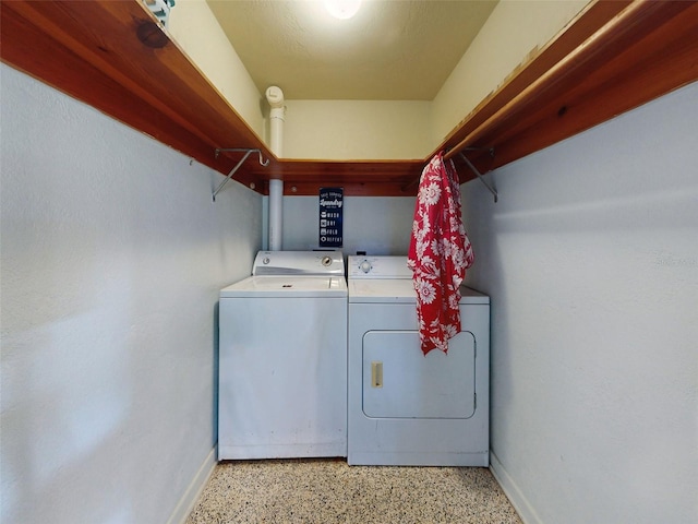 laundry area featuring separate washer and dryer