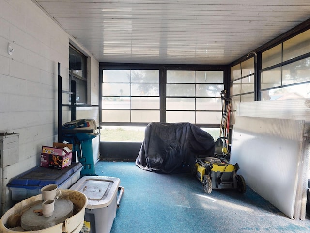 view of sunroom / solarium