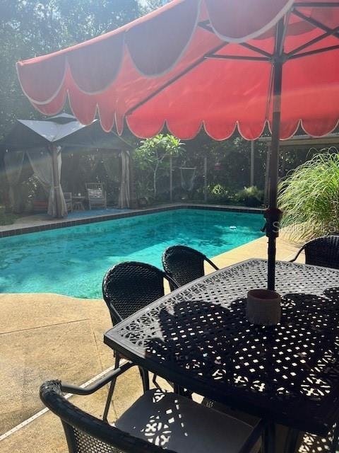 view of pool with a patio area