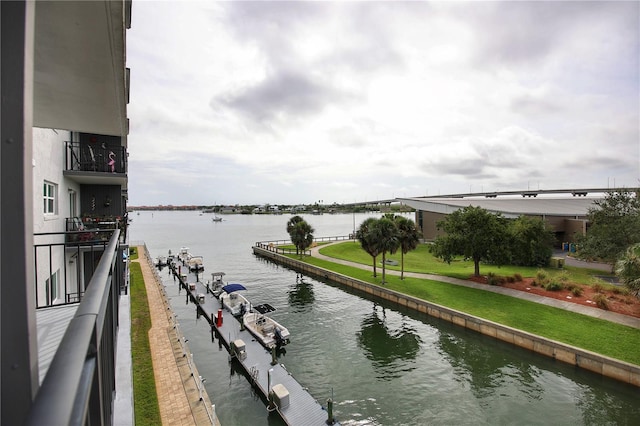 view of water feature