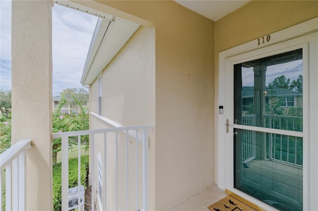 view of balcony