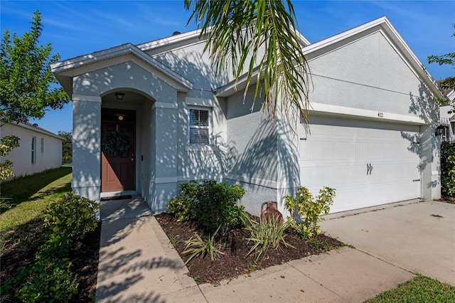 view of front of house featuring a garage