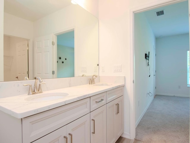 bathroom with vanity