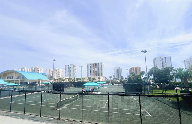 view of sport court