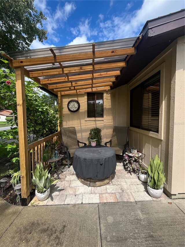 view of patio