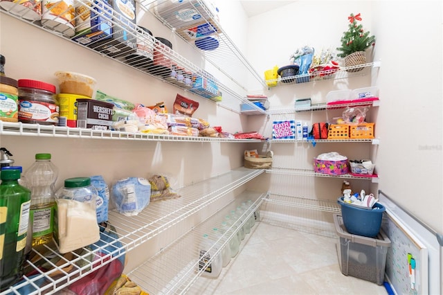 view of pantry