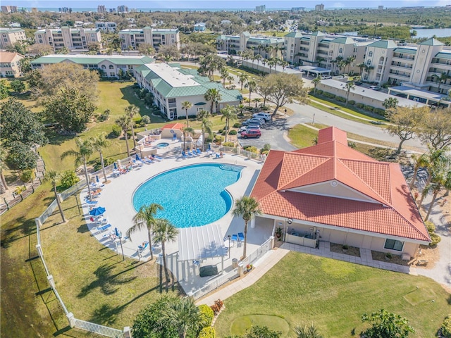 birds eye view of property