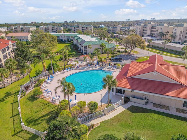 birds eye view of property