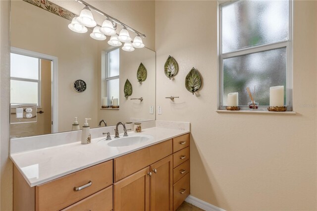 bathroom featuring vanity