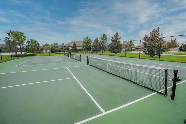 view of sport court