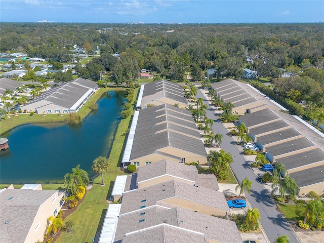 2266 Hawks Cove Cir, New Smyrna Beach, FL 32168 - aerial perspective of suburban area featuring a nearby body of water