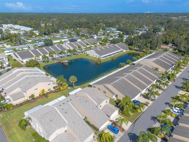 2266 Hawks Cove Cir, New Smyrna Beach, FL 32168 - aerial perspective of suburban area featuring a nearby body of water