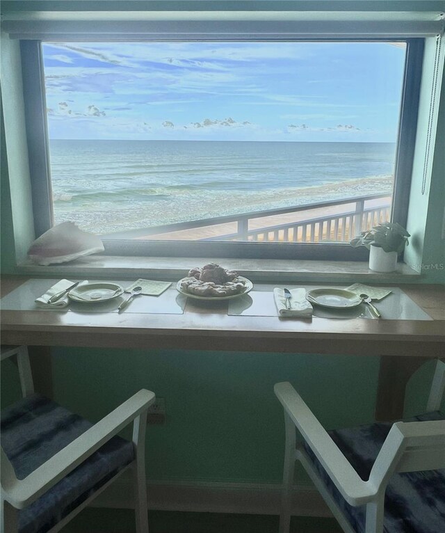 5207 S Atlantic Ave Unit 0622, New Smyrna Beach, FL 32169 - interior space with a beach view