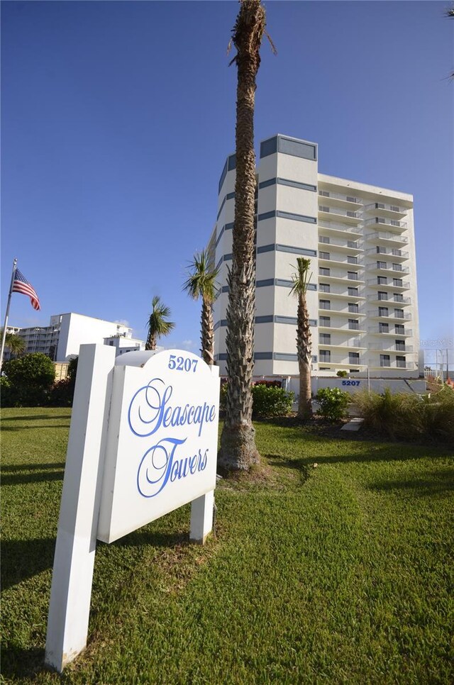 5207 S Atlantic Ave Unit 0622, New Smyrna Beach, FL 32169 - community sign featuring a yard