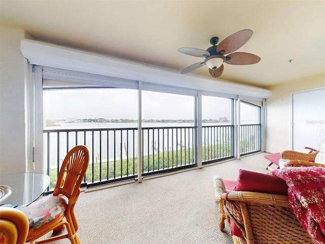 452 Bouchelle Dr Unit 303, New Smyrna Beach, FL 32169 - sunroom with a water view