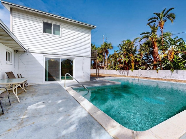 view of pool with a patio area