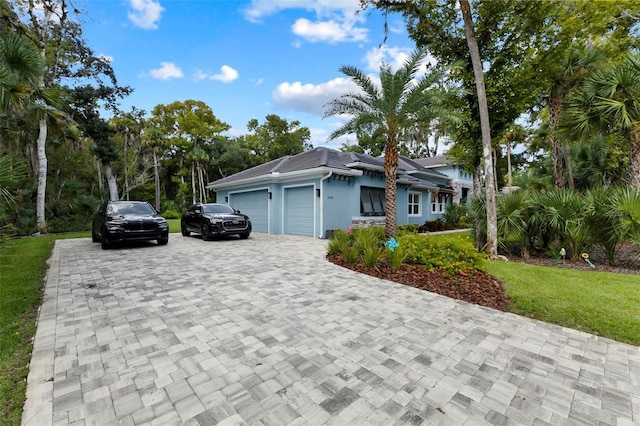 ranch-style house with a garage