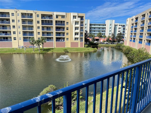 view of water feature