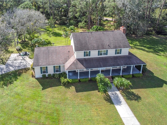 birds eye view of property