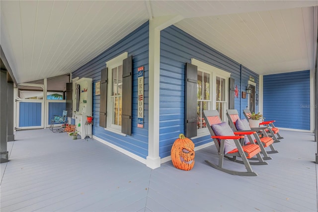 view of patio with covered porch